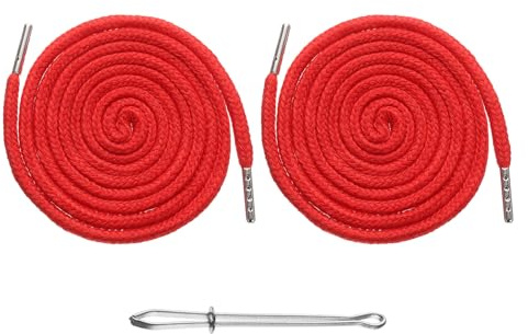 QUARKZMAN 2 piezas de cordones de 130 cm de repuesto con cordón con capucha herramienta de costura con enhebrador para sudadera con capucha pantalones sudaderas chaquetas pantalones sombreros abrigos