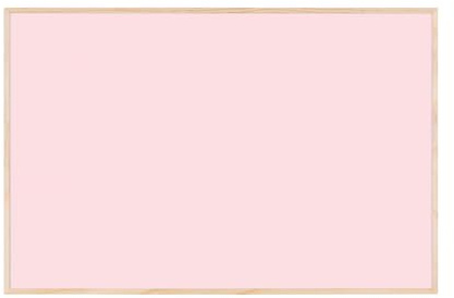 Bi-Office Tableau Magnétique Earth New Basic Peony, 58,5 x 38,5 cm, Surface en Acier Laqué, Cadre en Pin Naturel