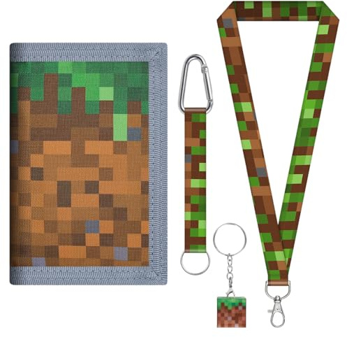 Colexy Portefeuille pour Enfant,Porte Monnaie Enfant Pliable avec Mousqueton,Porte-Monnaie pour Enfants avec Cordon et Fermeture Éclair,Portefeuille pour Garçons/Filles