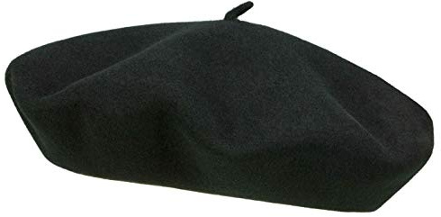 Elosegui Baskenmütze 13,5 großer Teller Merino wasserdicht Schweißband aus Leder - Schwarz (3) - 55 cm