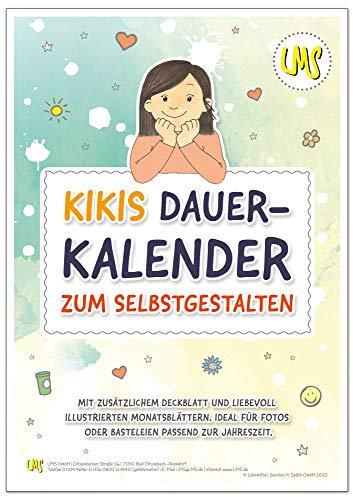 Bastelkalender DIN A4, 130g/m² gelocht, Kiki-Edition