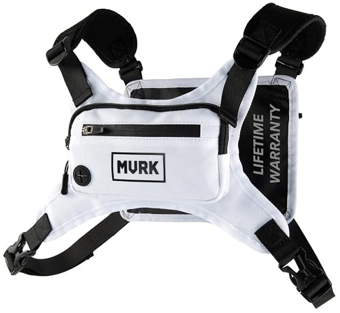MVRK Water Resistant Running Vest Chest Pack, Phone Holder for Running, Lightweight Training Pack with Extra Storage & Reflective Detail