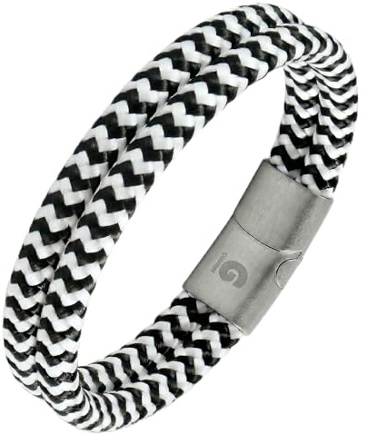 Segeltau Armband Geflochten Nautisch mit Magnetverschluss Seil Armbänder Maritim Surferarmband Galeara Noa