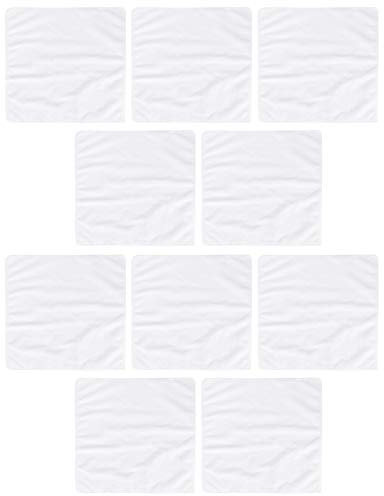 Mikrofaser-Sporthandtuch-Set – Schnell Trocknende Handtücher Für Fitnessstudio, Spa, Yoga, Badetücher (10 Stück, 30 X 30 Cm, Weiß)