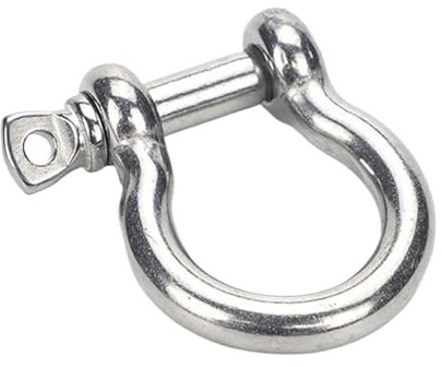 MAYyhem 1/2/5 Stücke Edelstahl Schäkel M4 M5 M6 M8 M10 M12 M14 M16 M18 M20 M22 M25 Schäkel Heben Abschleppen (Color : Silver, Size : M16 (1pcs))