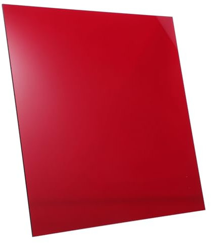 FUNOMOCYA Feuilles Acryliques Semi-translucides Rouges Adaptées À Lartisanat À La Découpe Et À La Décoration Intérieure