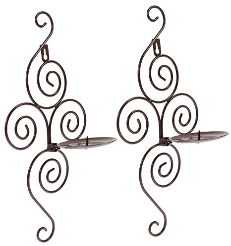 ULDIGI Kerzenhalterset Aus Metall Hängend Für Wand Kerzenständer Im Europäischen Stil Schlichte Wohnzimmer Deko