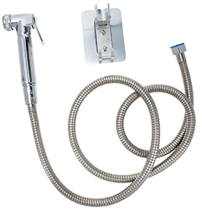 Manuelle Bidet Sprühvorrichtung aus Kupfer, 1 Satz Silber | Toilettenreinigung, Einfache Reinigung, Leicht Alten Brausekopf Ersetzen