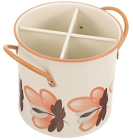 MAGICLULU Küchen Utensil Behälter Essstäbchenhalter Aus Retro-eimer Mit Essstäbchen Multifunktionaler Besteckeimer Für Küche Organizer Für Küchengeräte