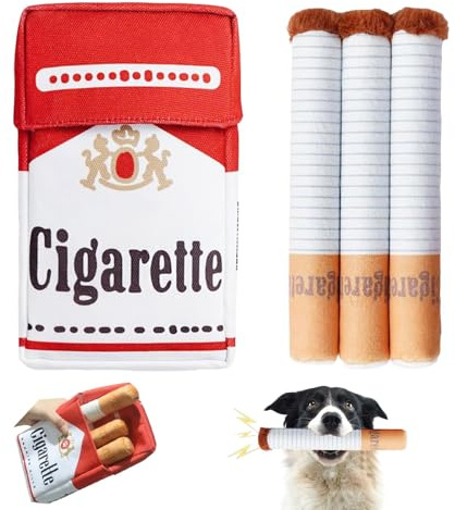 XIEXIESHER Juguetes para Cigarrillos para Perros, Juguete para Perros chirriante, Juguete Interactivo para Perros, Juguetes para Perros, Juguetes interactivos para medianos y Grandes