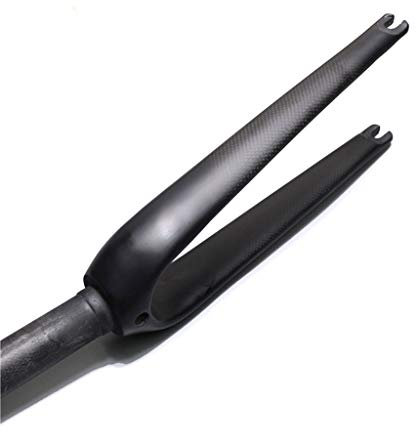 WWERTYY Federung, Faltbare BMX-Fahrradgabel, 20 Zoll, für 451-mm-Rad, Carbonfaser-Fahrrad-Vorderradgabel, V-Bremse, 28,6 mm, 3K-Muster, Ultraleicht, 380 g