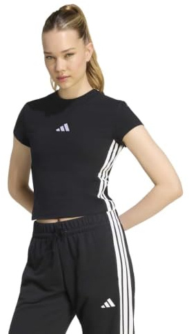 adidas Damen Essentials 3-Stripes Padded Slim Baby T-Shirt (1er Pack)