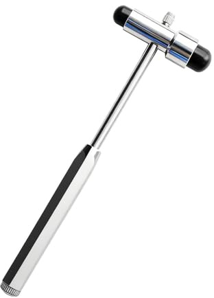 Marteau à Réflexe avec Pinceau et Aiguille,Marteau à Réflexes en ABS et Alliage pour Diagnostic Médical, Outil de Percussion pour Tests Réflexes Musculaires et Neurologiques, 18 cm