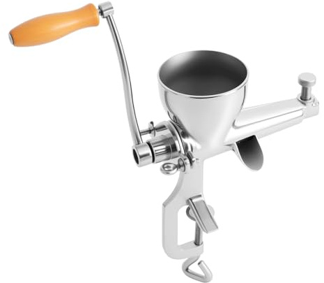 Spremiagrumi manuale in acciaio inox, spremiagrumi per erba di grano, 20 × 32 cm, grande dispositivo per spremere frutta, completo di setaccio e timbri. Adatto per famiglie, ristoranti, gelateria e tè