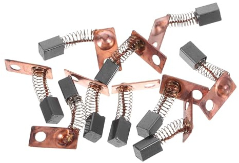 TOVINANNA Escobillas de Carbón para Motor Eléctrico 5 Pares para Taladros y Amoladoras Angulares Repuesto Duradero Compatibles Máquinas Eléctricas Profesionales Fácil Reemplazo y Uso