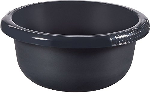 Curver 01811-308-01 Rundschüssel 1.2L in Anthrazit, Plastik, 20 x 20 x 8 cm