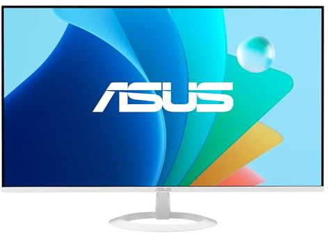 ASUS VZ279HG-W - Monitor Eye Care Gaming de 27, Full HD (1920 x 1080), IPS, 99% sRGB, sin Marco, 120 Hz, 1 ms, Adaptive-Sync, Eye Care Plus, Filtro de luz Azul, sin parpadeos, montable en Pared