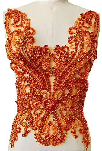 Handgefertigte 16 Farben Strasssteine Spitze Mieder Applikation Aufnäher Nähen Perlen Pailletten Trimmen Patches für Kleid Kleidung Accessoires