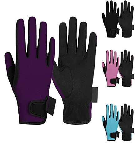 Thapower Kids Horse Riding Gloves Children Youth Equestrian Horseback Gloves for Boys & Girls Cycling Running Gardening