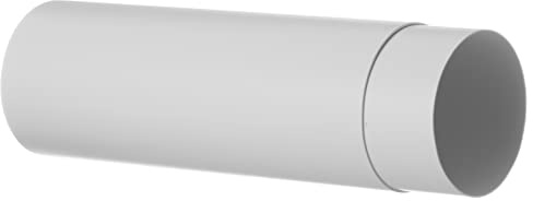 Steinberg14 Tubo di ventilazione telescopico bianco Ø 100 mm, 300 – 500 mm, per sistema di ventilazione, canale rotondo per condotto di scarico o condotto dell'aria di alimentazione