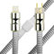 Kiuwxduy 10AWG Cavo Alimentazion Hifi Schermato，Con Anello In Ferrite,High-End Audiofilo Rame Privo Di Ossigeno Audio Cavo（300cm）