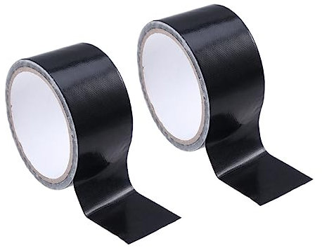 Healeved 2pezzi Nastro Adesivo Di Nastro Per Giunzioni Moquette e Riparazioni Nero Resistente e Autoadesivo Per Uso Industriale e Domestico