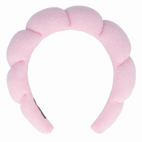 PARSA Beauty Hair Heroes, Cozy Styles Rosa Haarreif Mikrofaser | Breites Schmink Haarband für Damen, Softes Rosa, Skincare Routine, Trendiges Hairband für Makeup, Vielseitig und Praktisch