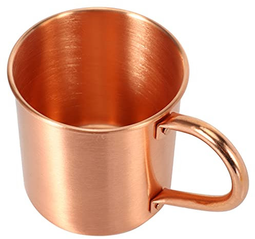 Persistence Pure Copper Mug Solid Smooth Without Inside Liner for Cocktail Coffee Beer Milk Water Cup Home Bar Drinkware Cool