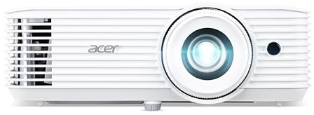 Acer H6546Ki DLP Beamer (1080p Full HD (1.920 x 1.080 Pixel) 5.200 ANSI Lumen, 10.000:1 Kontrast, 3D, Keystone, 1x 3 Watt Lautsprecher, 2xHDMI 1.4a (HDCP), Audio Anschluss) weiß, Home Cinema