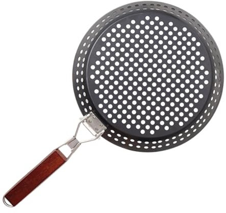 CIYODO Klappbare Runde Grillpfanne Aus Robustem Edelstahl Multifunktionale Bbq Pfanne Für Camping Und Outdoor Schnell Erhitzbar Für Gemüse Kabobs Und Fleisch Bei Grillfesten
