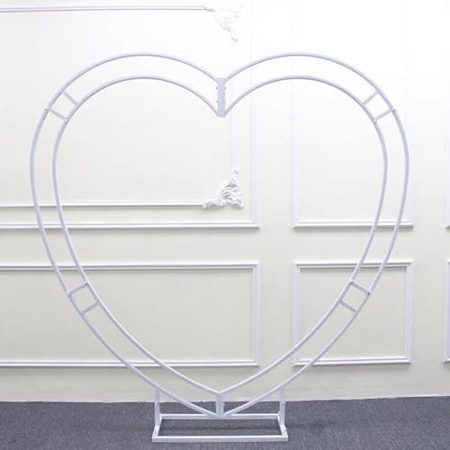 Arche de Mariage en métal avec Cadre de 7,2 Pieds, Support de Toile de Fond Double Rond, Arche de Ballons Circulaire pour cérémonie, Grand Treillis d'arche de Jardin à Double Barre (Taille :