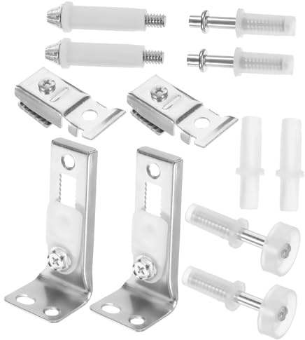 iplusmile Kit Quincaillerie Porte Placard Pliant Roulettes Pivotantes Rail Coulissant Accessoires pour Installation Facile Portes Coulissantes et Pliantes