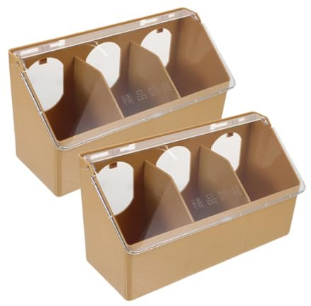 TOYANDONA 2pièces Mangeoire Suspendue pour Oiseaux Distributeur de Nourriture pour Cage Récipient pour Pigeons et Perroquets Abreuvoir pour Petits Oiseaux