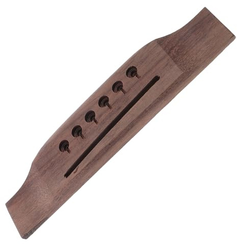 Cabilock Saiten Rosenholz Gitarrenbrücke Ersatzteil für Akustikgitarre Folk Klassisch Stabiler Klangreicher Steg für Musikperformance Übung und Aufnahme