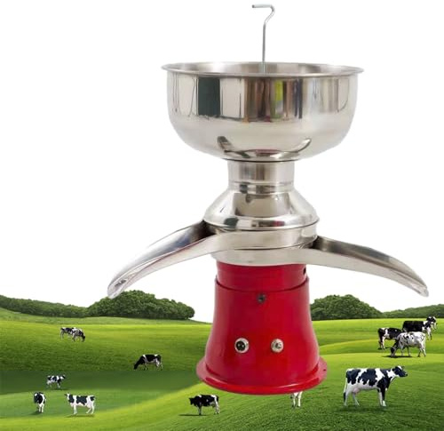 Centrifugeuse électrique à lait 5L sépare la crème du lait frais à 50L/h, séparateur de lait complet pour dégraisser et convertir le lait cru en crème et lait écrémé