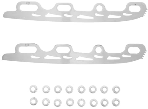 WESIEVYA Cuchillas de Acero Inoxidable Precisión Afiladas y Versátiles para Patines Artísticos, Accesorios de Patinaje sobre 1 Par para Principiantes y Profesionales