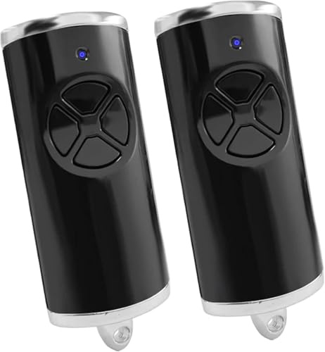 868MHz Télécommande pour HSE4 BS,4 Canaux Télécommande de rechange,Bip Portail Porte De Garage Compatible avec HSM4 HSE2 HS1 HS4 HSZ1(2PCS)