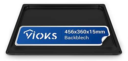 VIOKS Fettpfanne Backofen 456x360x15mm Ersatz für Gorenje 242132 Backblech | Herd Backblech Klein, Backofen Blech