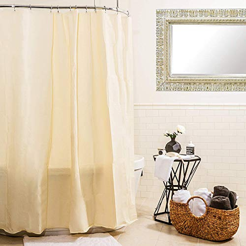 Splash Home Waterproof, Mold/Mildew Resistant, Premium Quality Vinyl Curtain Liner for Bathroom Shower and Bathtub-70 x 72 (Beige)