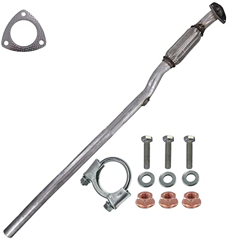 BESTPRICE ATP 1x Abgasrohr Hosenrohr Vorderrohr, mit Anbaumaterial, 1x | Kompatibel mit: OPEL CORSA C