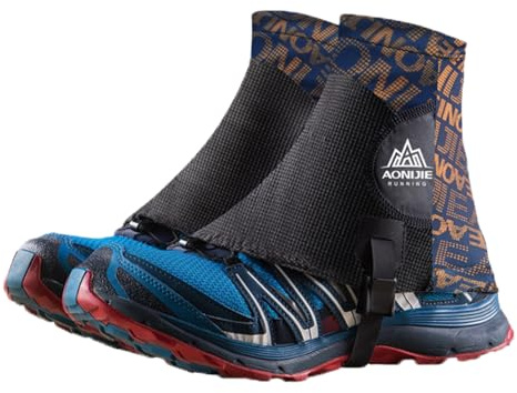 TRIWONDER Trail Gaiters for Men Women Hiking Gators Sandproof Leg Ankle Gaiters for Walking Running (Orange)