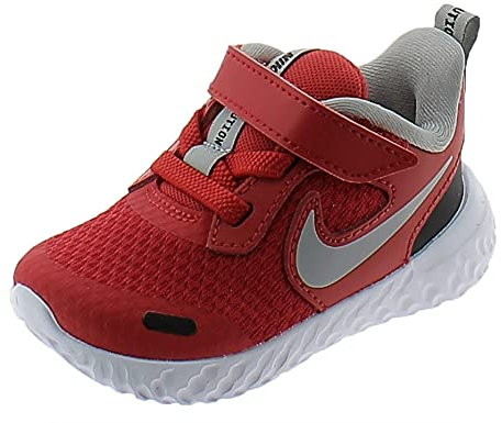NIKE Revolution 5, Zapatillas Unisex niños, Red/White/Grey/Black, 21 EU