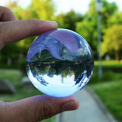 Raro trasparente K9 sfera di cristallo sfera fotografia puntelli soggiorno decorazione regali, viola, 40 mm