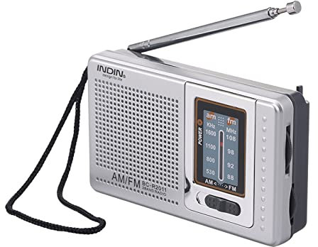 Docooler BC-R2011 AM FM Radio Pocket 2 Band Radio Receiver Radio Built-in Speaker with Headphone Jack for Home Kitchen Outdoor Sports