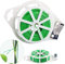 FainFun 100M Alambre de Jardin, Alambre para Sujetar Plantas, Antióxido, Cuerda de Alambre Plastificado, Alambre Verde para Flores para Atar Tomates, Flores,Guirnalda de Navidad(1mm)