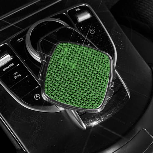 Berfi Life Kompakter Spiegel für Frauen, Auto-Bling-Zubehör, Taschenspiegel, klappbarer Glitzer, quadratischer Mini-Make-up-Spiegel, tragbarer Bling Vergrößerungs-Kosmetikspiegel, niedlicher