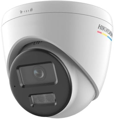 Hikvision - Turret Value Series IP Camera - 2 Megapixel Resolution (1920x1080) - 2.8 mm Lens | ColorVu | Built-in Microphone - 30 m Hybrid Light | PoE IEEE802.3af - Motion Detection 2.0 | IP67