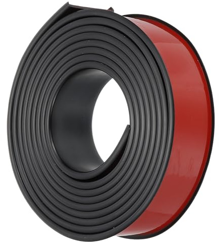 PATIKIL U-Form Selbstklebend Möbel Kantenband, TPE Kantenschutz Selbstklebend Flexible Kantenumleimer für Schrankkanten, Abschlussleiste, Arbeitsplatten(Schwarz, 500cm x 40mm)