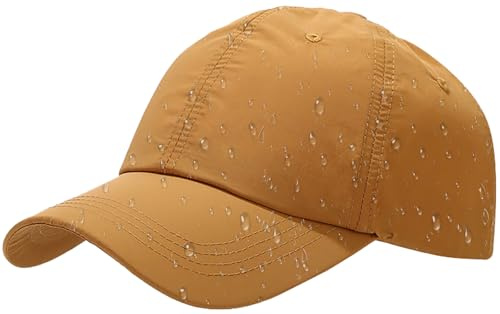 Malaxlx Waterproof Baseball Cap UPF50+ Rain Hat for Men Women | Quick Dry Breathable Fabric for Golf Hiking Running Fishing Cycling and Outdoor Activities