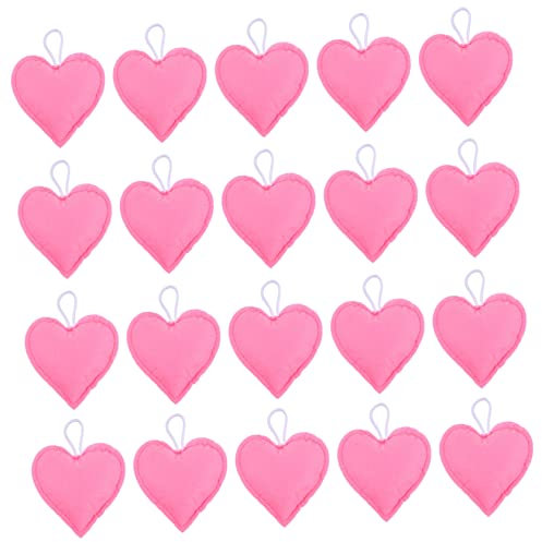 RORPOIR 20stücke Herz Aus Filz Dekorative Aufhängung Für Kinderzimmer Valentinstag Deko Kreative Party-Dekoration Zartem